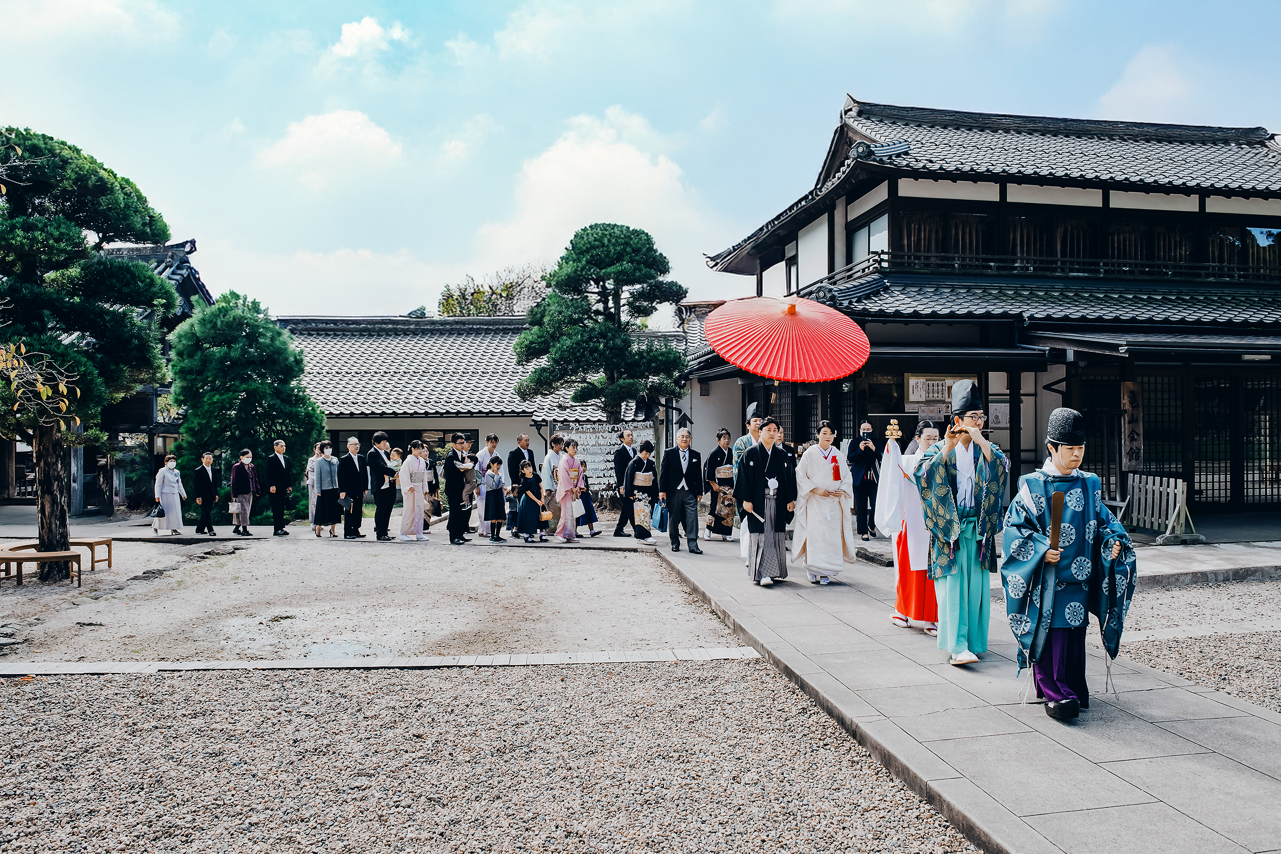 出雲大社結婚式場・神楽殿の参進