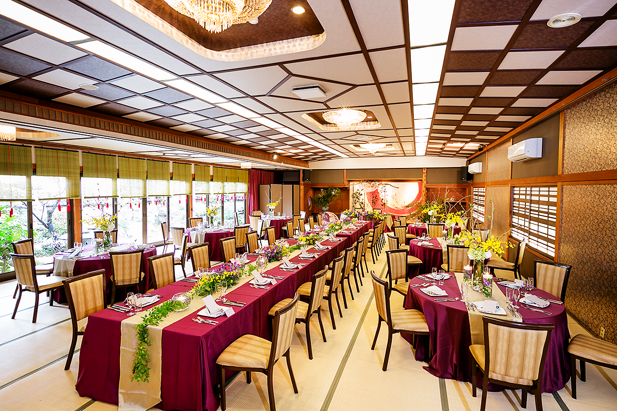 料亭ほり江の大広間