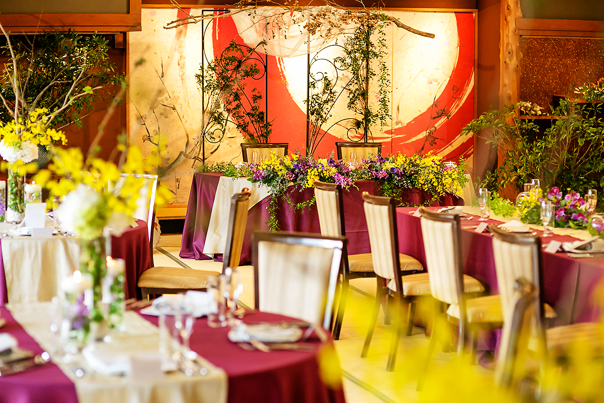 料亭ほり江の披露宴会場